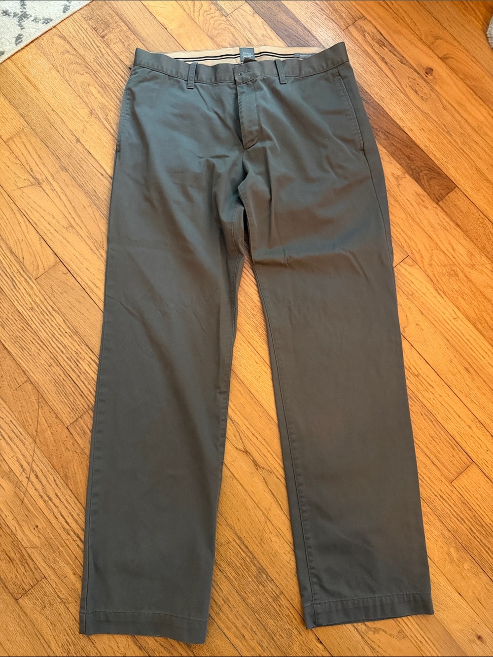Men's Classic Straight Fit Chinos - Dark Gray 34x34